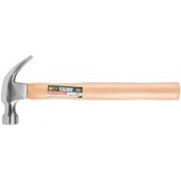 Молоток-гвоздодер, деревянная ручка 25 мм, 340 гр. (44625)