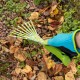 Грабли веерные 9 - зубые, 130 х 415 мм, стальные, пластиковая рукоятка, Flower Green, Palisad (620425)