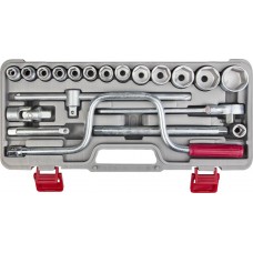 НИЗ Шоферский инструмент №3, 19 предм., 1/2, набор торцовых головок в пластиковом кейсе (2761-30)