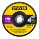 Круг лепестковый торцевой КЛТ 125 х 22.2 мм, P80 Professional STAYER 36581-125-080_z01