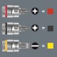 Набор с трещоткой 1/4 42 пр. с фиксацией Zyklop Speed All-in серия 8100 SA Wera WE-003755