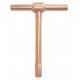 Ключ шестигранный с Т-образной рукояткой 5*90*100 искробезопасный сплав BeCu 167C-5, HORTZ