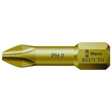 Бита торсионная PH 2 x 25 мм сверхтвёрдая 1/4 C6.3 серия 851/1 TH PH Wera WE-056610