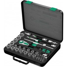 Набор с трещоткой 1/2 37 пр. Zyklop Speed серия 8100 SC 2 Wera WE-003645