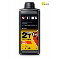 Масло полусинтетическое для 2-тактных двигателей 2Т-Ultra 1 л STEHER 76004-1
