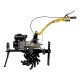 Мотоблок DPT-370X, 7 л.с, дисковое сцепление, ширина 90 см, глубина 35 см, фрез 3 х 4, ВОМ, передачи 3В/1Н Denzel (56406)