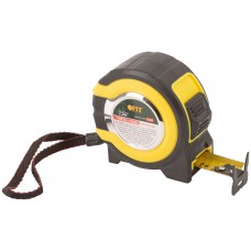 Рулетка прорезиненный корпус, двойной стопор Техно 7,5 м x 25 мм