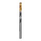 Сверло спиральное по металлу 6,5 x 93мм, Р6М5, Golden Tip, многогранная заточка Denzel (718279)