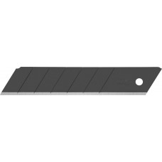 Черные сегментированные лезвия EXCEL BLACK 25 мм, 5 шт, в пластиковом кейсе + блистер, особо острые OLFA OL-HBB-5B