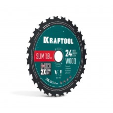 Диск пильный по дереву Slim wood cut, 216 х 30 x 1.8 мм, 24Т KRAFTOOL 36955-216-30-24