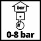 Пистолет проф. для накачки шин Einhell 0-8 бар, +адаптор-удлинитель (4133110)