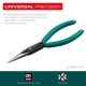 Прецизионные тонкогубцы Kraft Mini, 140 мм KRAFTOOL 220017-3-14_z01