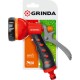 Поливочный пистолет T-7, 7 режимов, курок сзади, пластиковый с TPR GRINDA 8-427185