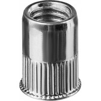 Резьбовые заклепки стальные с насечками Nut-R, М4, уменьш. бортик, 1000 шт KRAFTOOL 311708-04