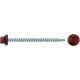 Шурупы кровельные со сверлом 4.8 х 70 100шт , красный RAL 3003 Фасовка (23554-0)