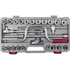 НИЗ Шоферский инструмент №4, 26 предм., 1/2, набор торцовых головок в пластиковом кейсе (2761-40)