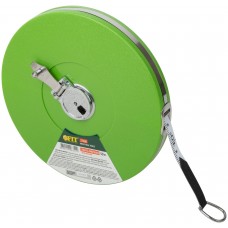 Рулетка, фибергласовая лента, зеленый пластиковый корпус 50 м