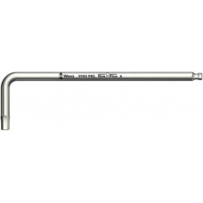 Г-образный ключ 2.5 x 112 мм нерж. с шаром серия 3950 PKL Wera WE-022702
