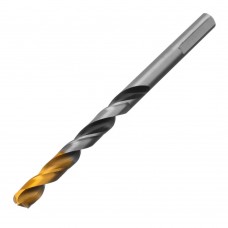 Сверло спиральное по металлу 7,0 x 109мм, Р6М5, Golden Tip, многогранная заточка Denzel (718280)