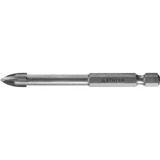 Сверло по стеклу и кафелю 10 мм, 4х кромка, HEX 1/4 STAYER 2985-10_z01