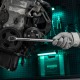Набор торцевых головок с трещоткой 1/2, 24 предмета Stels