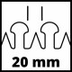 Кусторез электрический с телескопич штангой Einhell GC-HH 9046,900вт,41см,20мм,штанга 1970-2600мм (3403880)