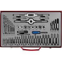 Набор метчиков и плашек 52 предм. сталь 9ХС ЗУБР 28130-H52