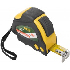 Рулетка Контур с автостопом, прорезиненный корпус 5 м x 25 мм