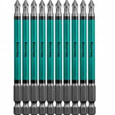 Биты Optimum PZ2, 100 мм, 10 шт KRAFTOOL 26124-2-100-10