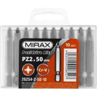 Биты PZ2, 50 мм, 10 шт MIRAX 26254-2-50-10