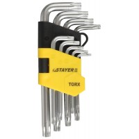 Набор коротких имбусовых ключей 9 шт STAYER 2743-H9