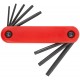 Ключи TORX 8 шт. CrV Т9-Т40 складные, пластиковый держатель
