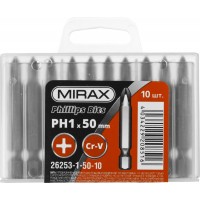 Биты PH1, 50 мм, 10 шт MIRAX 26253-1-50-10