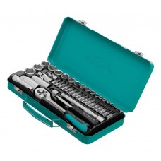 Набор торцевых головок с трещоткой, 1/4и 3/8, 44 предмета Stels