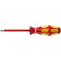 Отвертка диэлектрическая крестовая PZ4 x 200 мм Wera Kraftform Plus 165 i PZ VDE WE-006168