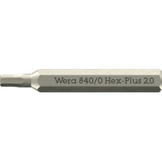 840/0 Micro Hex-Plus Бита с внешним шестигранником, HEX 2.0 мм x 30 мм, хвостовик шестигранный 5/32