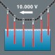 Насадка - ключ для шкафов 89 мм двойная бородка, 9 мм шестигранник Kraftform Kompakt 99 FL WE-003463