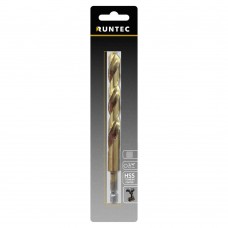 Сверло по металлу Runtec HSS-TiN 9 x 125мм HEX 1/4