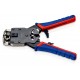 Пресс-клещи для штекеров RJ, 3 гнезда, RJ 10 (4-pin), RJ 11/12 (6-pin), RJ 45 (8-pin), 200 мм, SB (KN-975112SB)