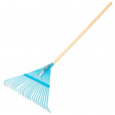 Грабли веерные стальные, 540 х 1450 мм, 24 плоских зуба, лакированный черенок, Luxe, Palisad (617905)