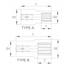 Головка торцевая super lock 10 мм 1/2 Licota R4010