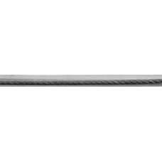 Трос стальной (DIN 3055) в оплетке ПВХ 6/8мм (1 м) ПРОМ (31448)