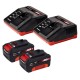 Газонокосилка акк Einhell PXC GE-CM 43 Li M, 2х18B,BL,2х4.0Ач,2xЗУ,43см,63л,мульчирование (3413130)