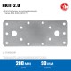 Крепежная пластина нержавеющая НКП-2.0, 200 x 90 x 2 мм ЗУБР Профессионал 310636-200