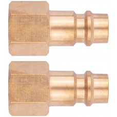 Адаптеры универсальные с внутренней резьбой 1/4, латунь, 2 шт. (81124)