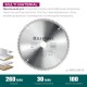Пильный диск по алюминию Multi Material, 260 х 30 мм, 100Т KRAFTOOL 36953-260-30