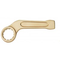 Ключ гаечный накидной ударный изогнутый 36 искробезопасный сплав AlCu 164-36, HORTZ