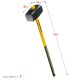 Кувалда 8 кг с удлинённой рукояткой Fiberglass Professional STAYER 20110-8