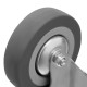 Колесо поворотное с тормозом D 75 мм, крепление платформенное Сибртех (68720)