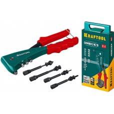 Комбинированный литой заклепочник Combo2-M6, 2 вида заклёпок, в кейсе KRAFTOOL 31180